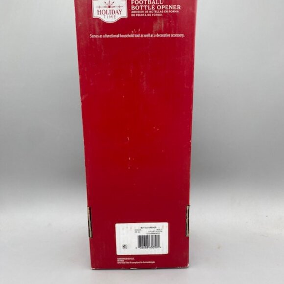 Holiday Time 12" Wall Mounted Plaque Bottle Opener Football Night NEW - Picture 2 of 2